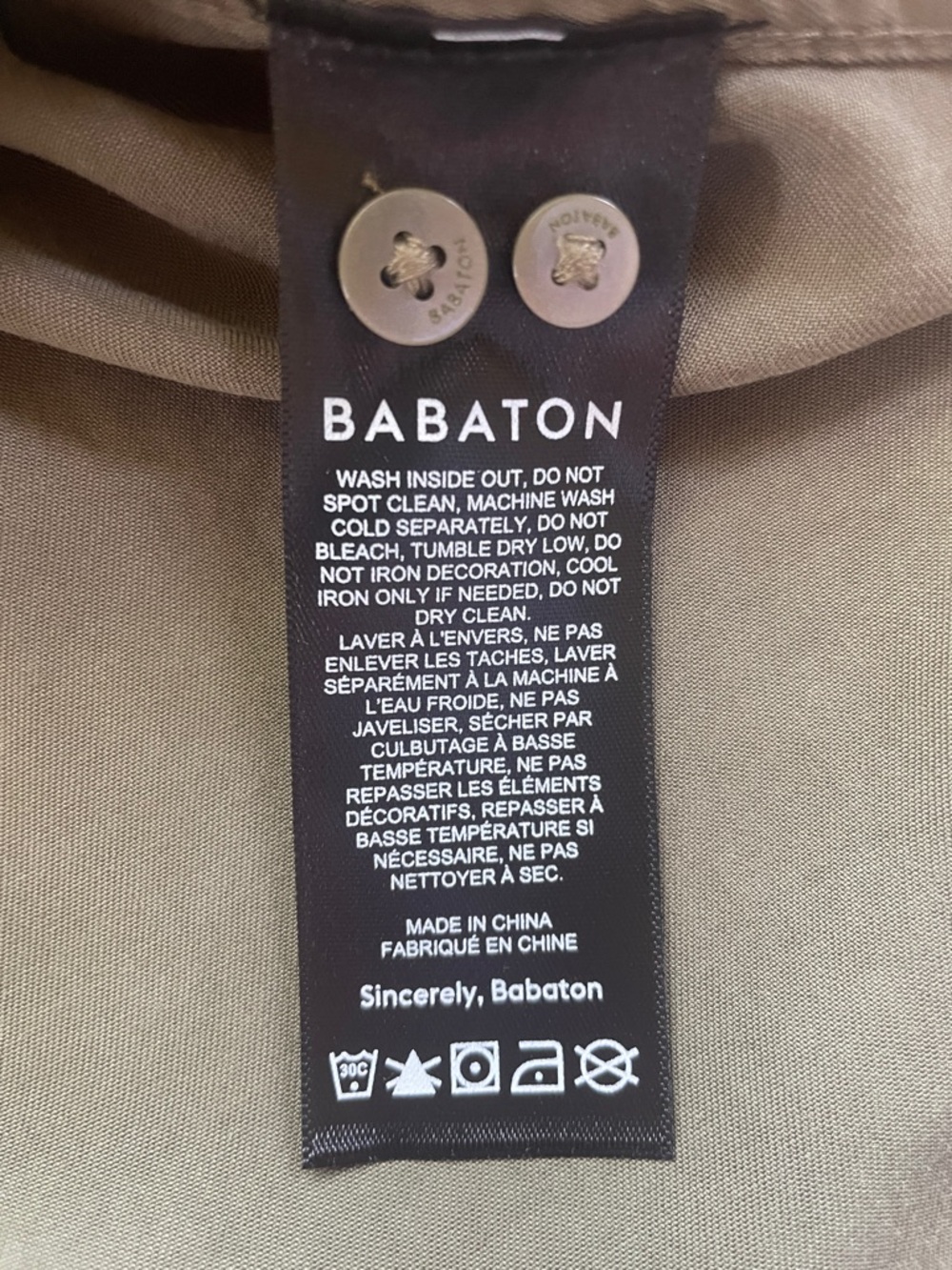 Aritzia Babaton Utility Shirt Button Down Relaxed Drapey Blouse Size Small - Picture 5 of 6